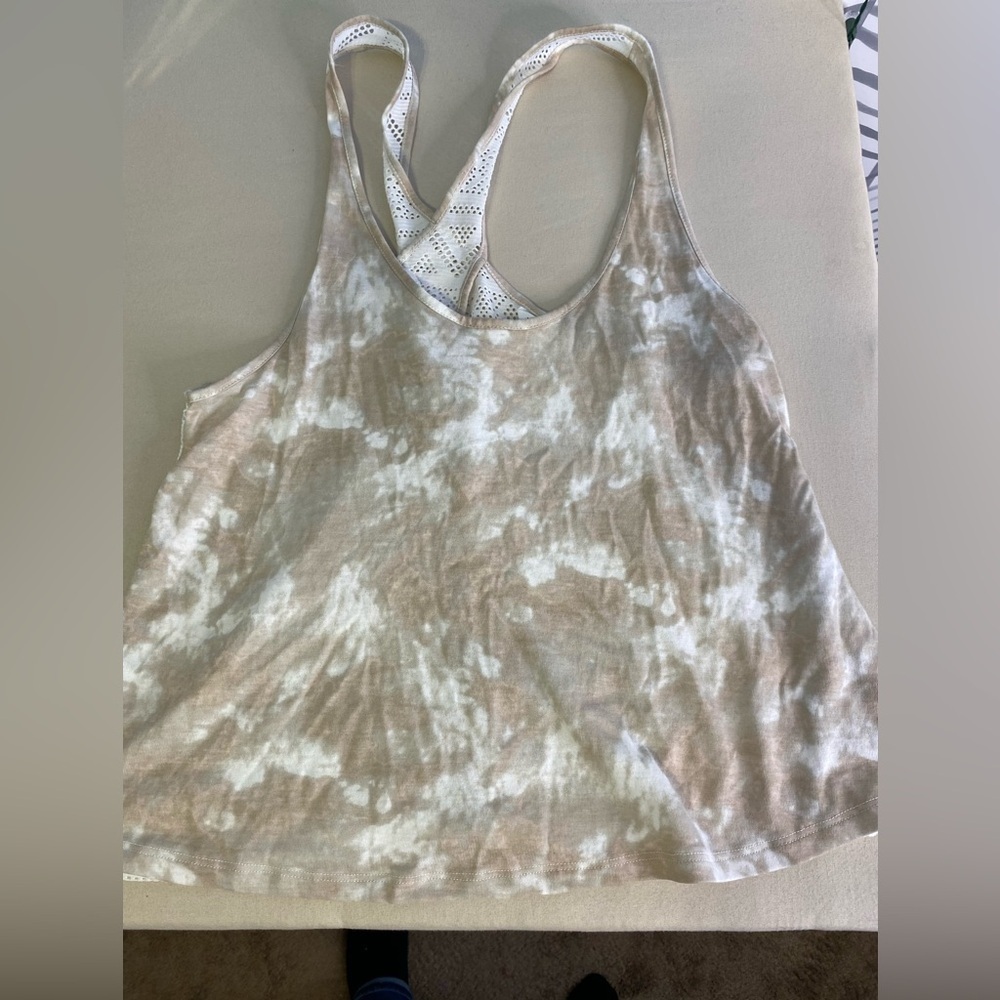 Victoria Secret Razorback Mesh Tye Dye Neutral Tank - Picture 2 of 7